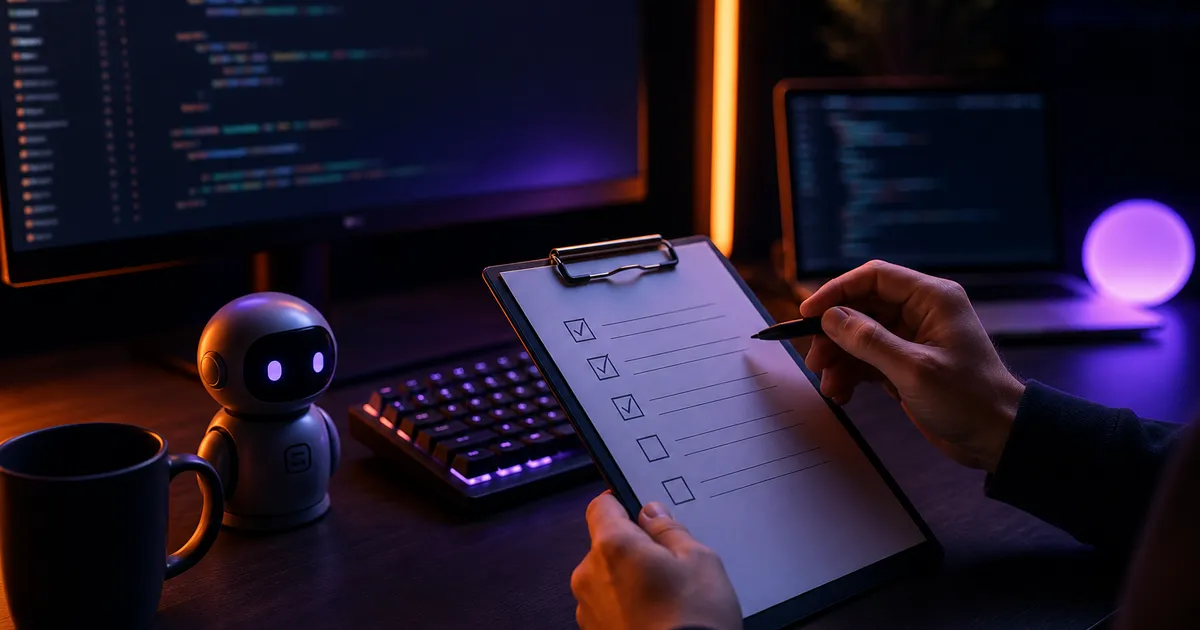 Code review checklist for AI-assisted pull requests