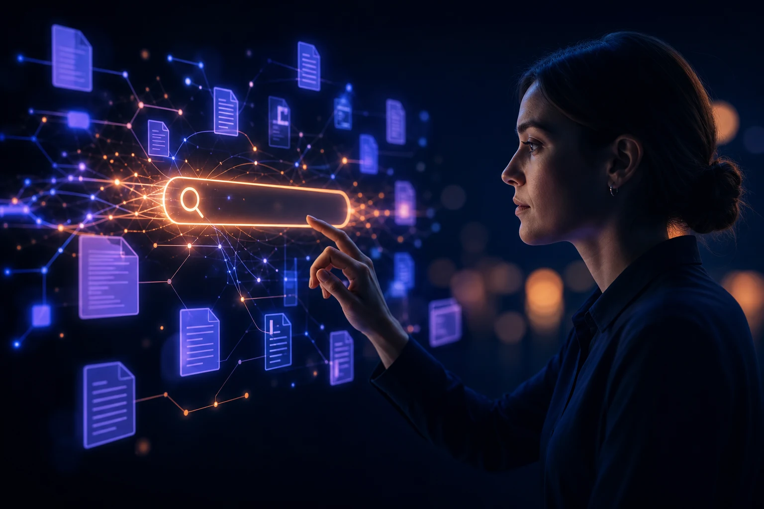 AI-powered search in enterprise knowledge bases